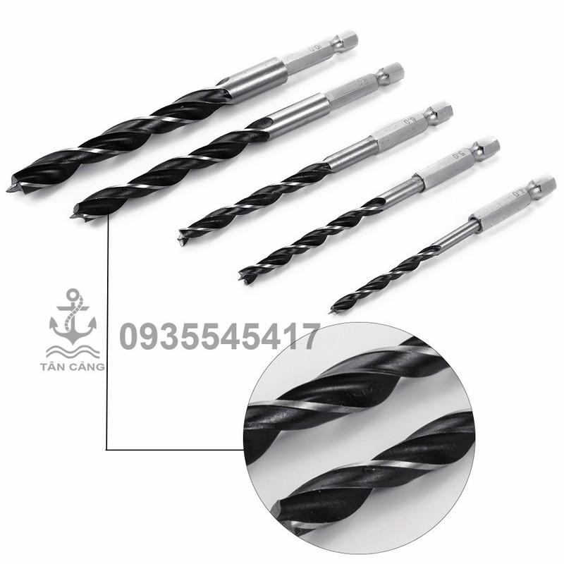 Bộ mũi khoan gỗ chuôi lục