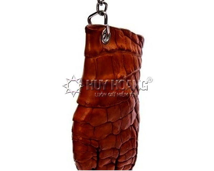 TH8212 - Móc khóa da cá sấu màu vàng