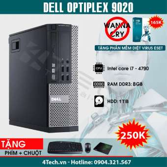 máy tính đồng bộ dell optiplex 9020 sff core i7 4790(3.6ghz up to 4.0ghz ), ram 8 gb, hdd 1tb - hàng nhập khẩu.