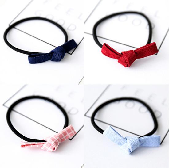 DÂY CỘT TÓC NƠ NHỎ CAM NHẠT - BT0029-NoNho-CamNhat
