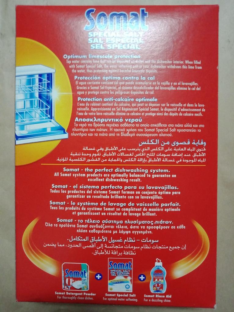 Muối rửa bát Somat Special salt 1,2 kg