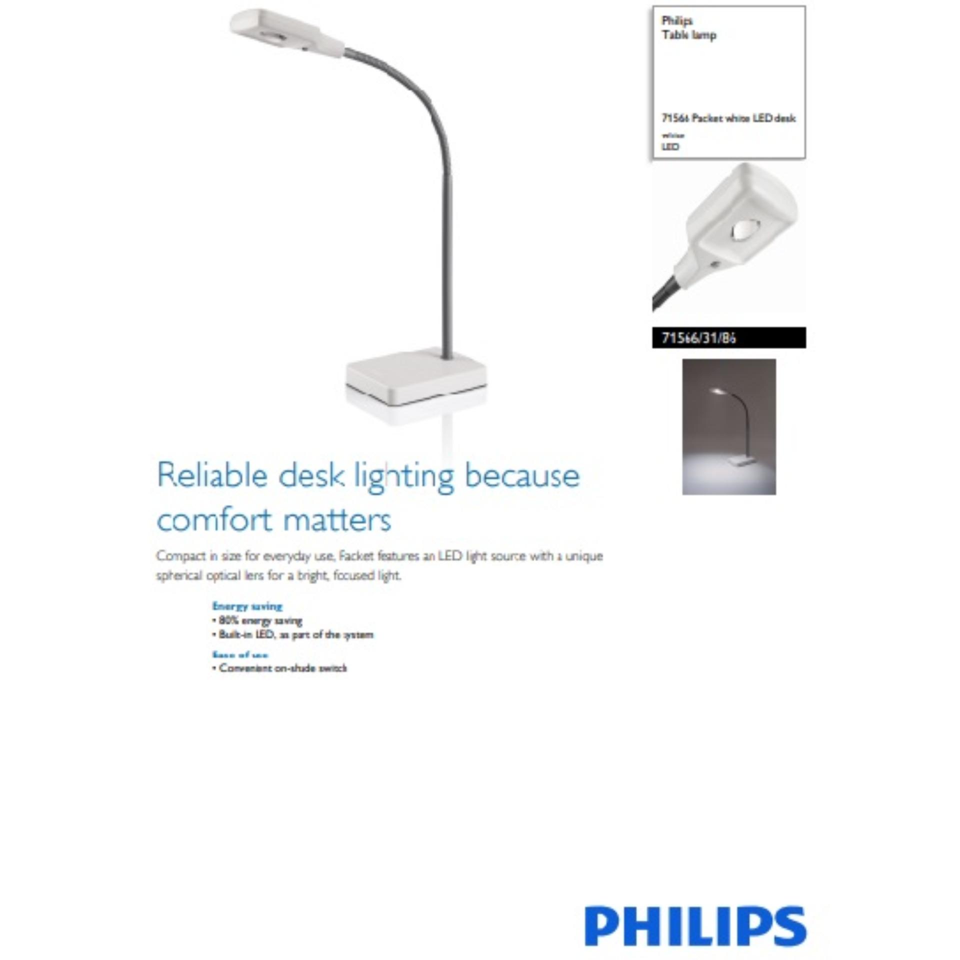 Đèn bàn đọc sách Philips Packet 71566