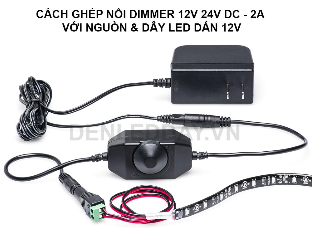 combo 2 cái Dimmer LED 12V 24V DC – 2A mini