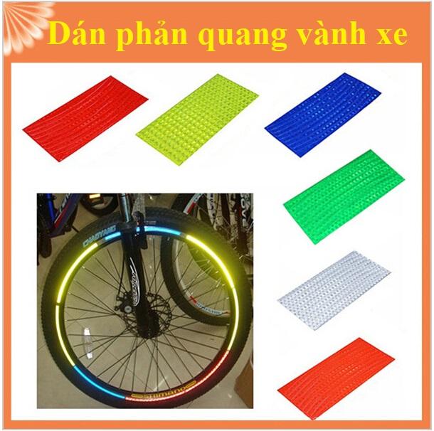 Bộ decan dán phản quang vành xe