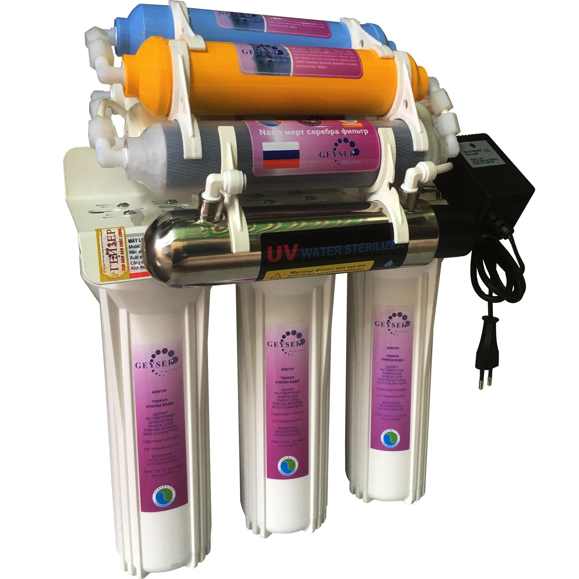 Máy lọc nước nano Geyser TK8 cải tiến kèm đèn UV
