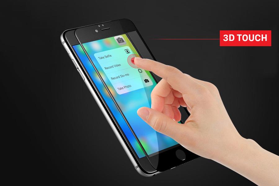 Miếng dán cường lực 9D (Tặng kèm nút HOME) Full màn cho Iphone 6/6S Trắng, Đen