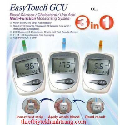 Máy đo đường huyết, mỡ máu, gout 3 in 1 Easy Touch ET322