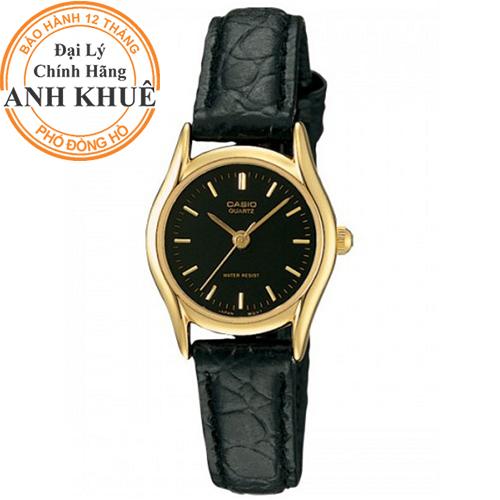 Đồng hồ nữ dây da casio Anh Khuê LTP-1094Q-1ARDF