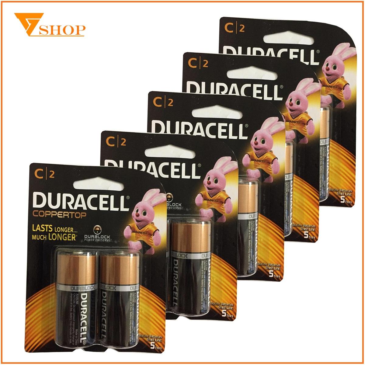 1 vỉ Pin trung C Duracell Alkaline (1 vỉ 2 viên)