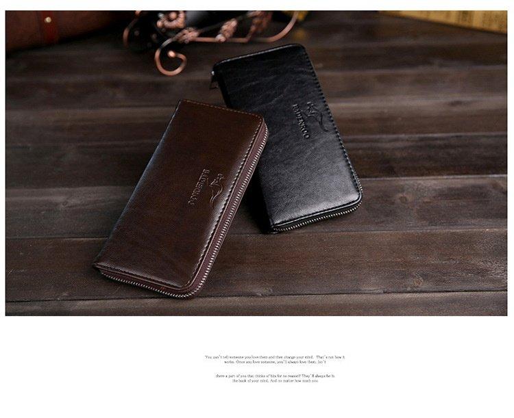 Men and women Long Wallet Leather Money Clip Fashion Card Holder VT 1009D