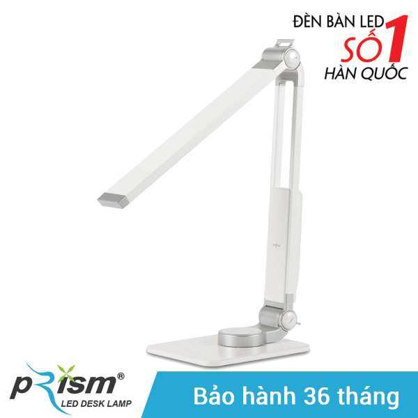 Đèn bàn LED PRISM Hàn Quốc 4400W công suất 9.5W ánh sáng vàng ấm chống cận bảo vệ mắt (Trắng)