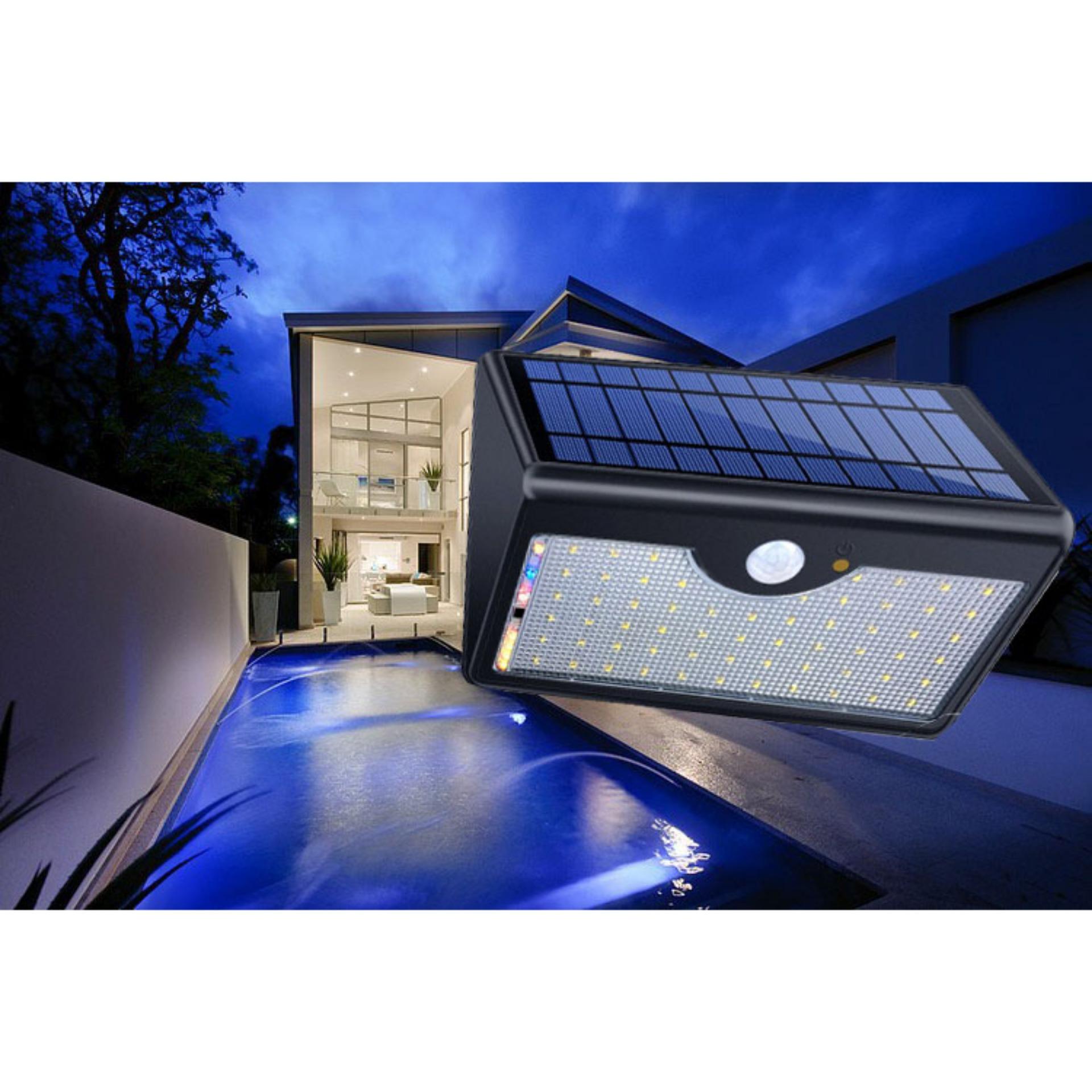 Đèn Ngoài Trời, Cảm biến thông minh OM-54, Đèn led siêu sáng sử dụng năng lượng mặt trời - Combo nguyên bộ Đèn Led + Cảm biến tắt bật Ngày  Đêm Máy lấy năng lượng điện mặt trời