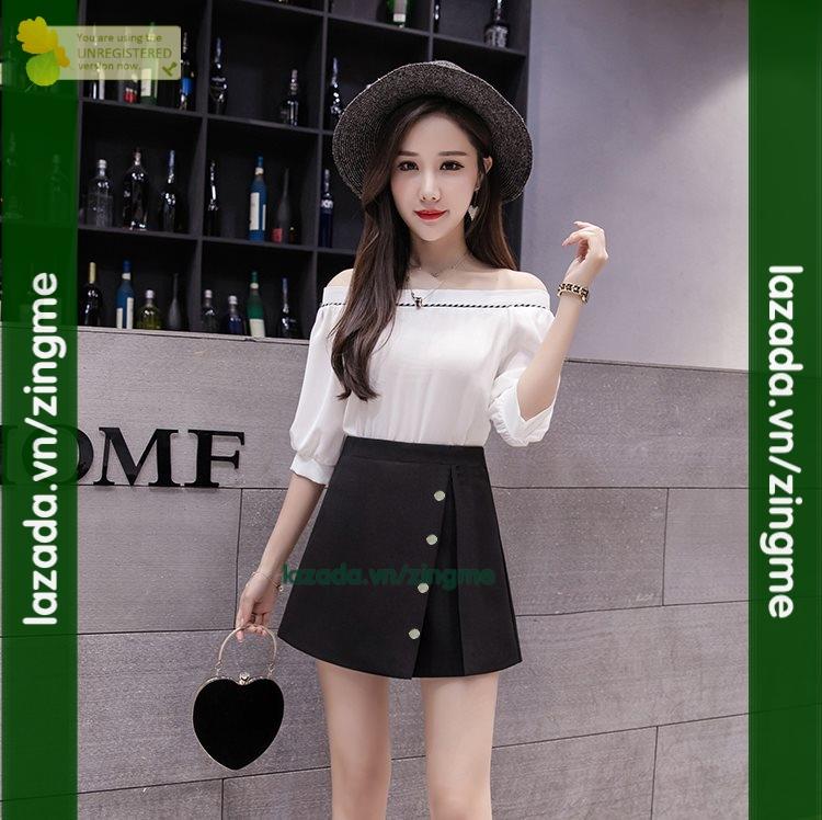 Quần giả xẻ tà nút mẫu b mt1129 zingme