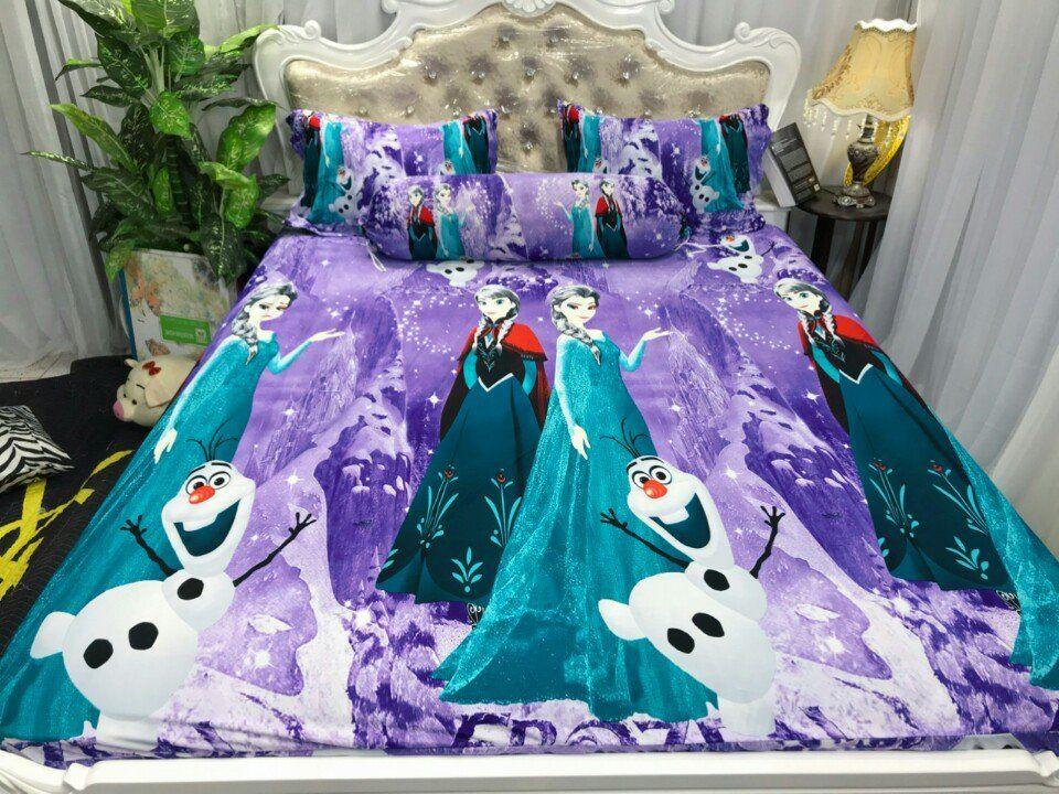 Bộ ga thun thái lan elsa 1m8