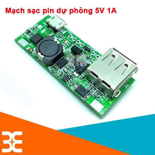 Mạch Sạc Pin Dự Phòng 5V 1A Xanh Lá