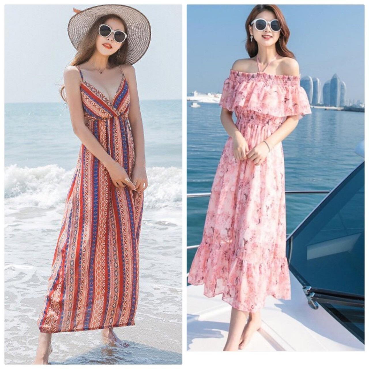 [HCM]ĐẦM MAXI SANG TRỌNG CAO CẤP BEYEU1688 - BY4318A ĐỎ