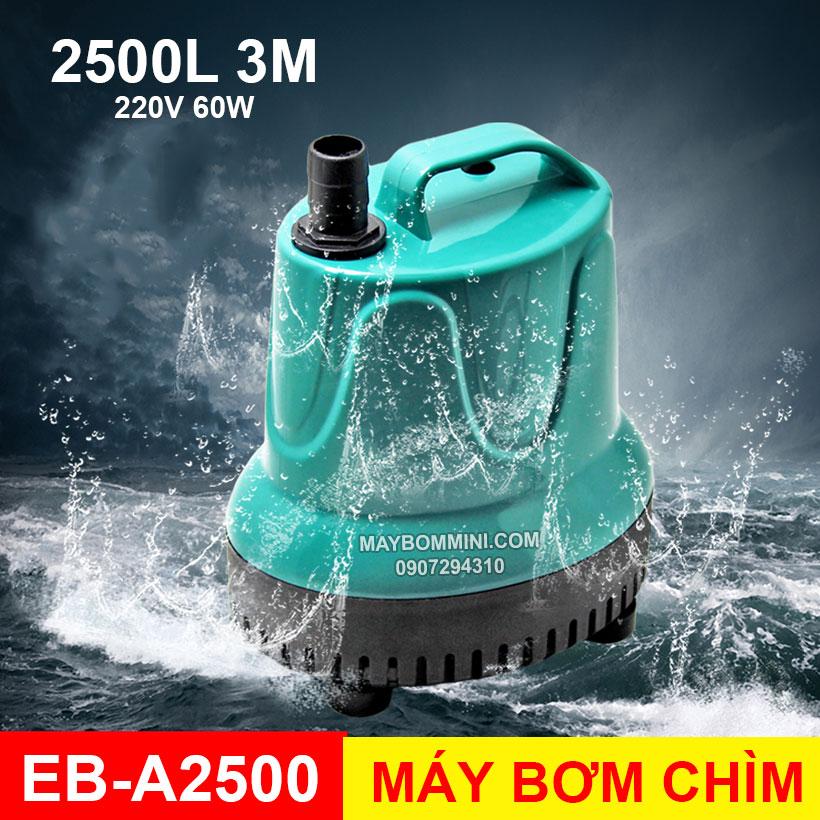 Máy Bơm Nước Chìm Hồ Cá Hòn Non Bộ 220V 2500L EB-A2500