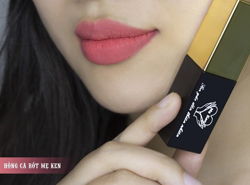 [HCM]SON KEM GẤC DỀN MẸ KEN COMBO 1 SON 1 DƯỠNG MÀU HỒNG CÀ RỐT-CHẤT SON LỲ BỀN MÀU AN TOÀN TƯƠI MƯỚT MÔI