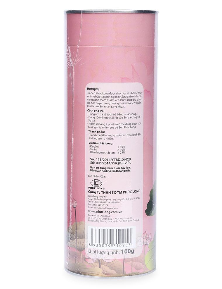 Trà Sen Phúc Long Lon 100G