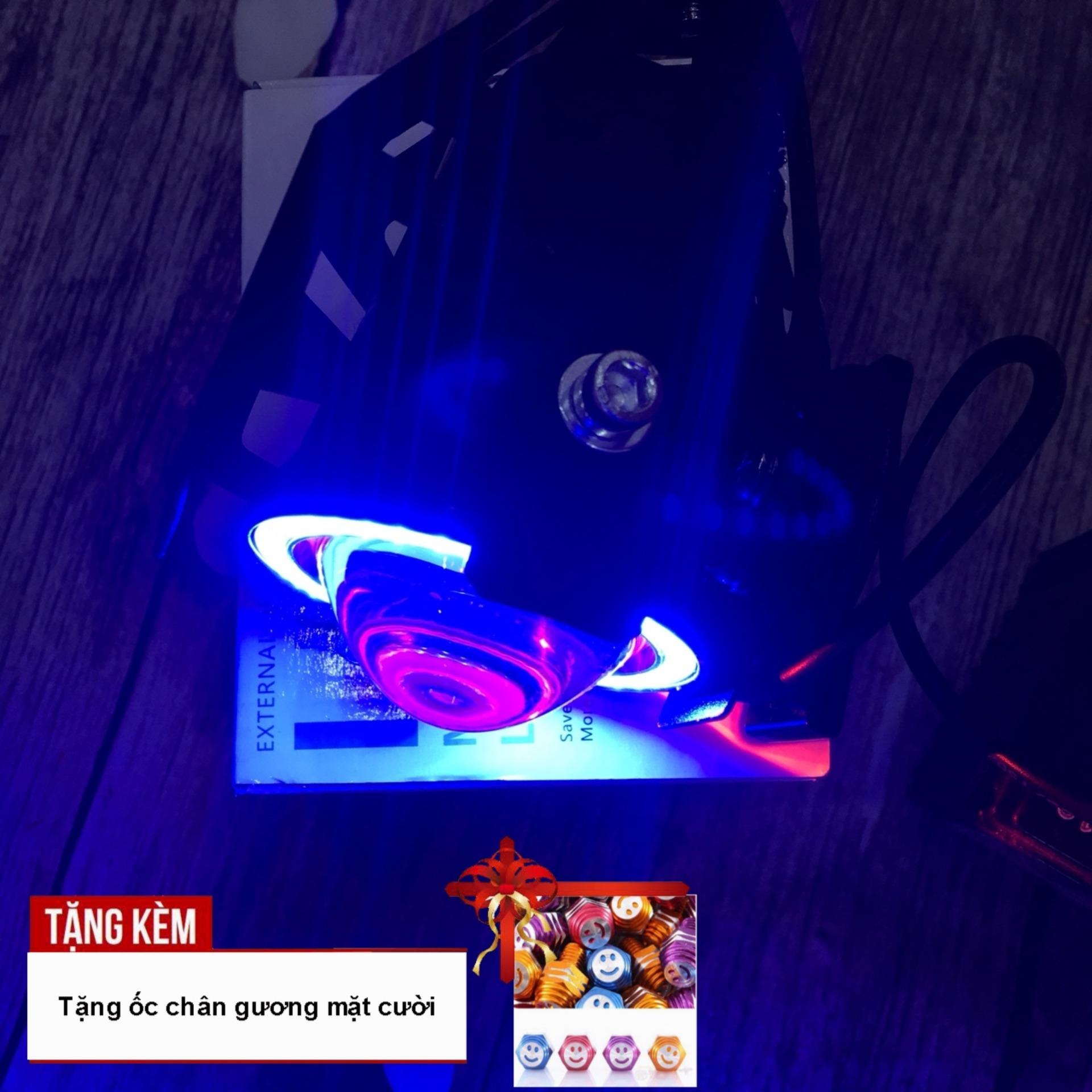 [TẶNG KÈM ỐC CHÂN GƯƠNG] Độ đèn bi cầu LED U7 ( có viền led) cực chất cho xe máy, ô tô   A88-U7-34