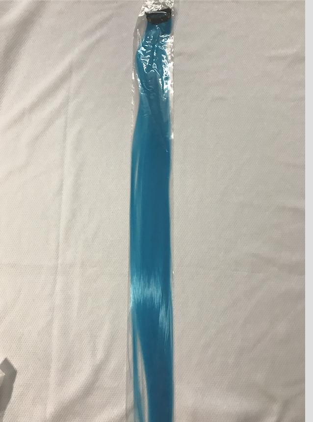 Line tóc màu xanh da trời (Dài 60cm, 80-100 sợi, có kẹp. Mua 5 tep tặng 1 tep)