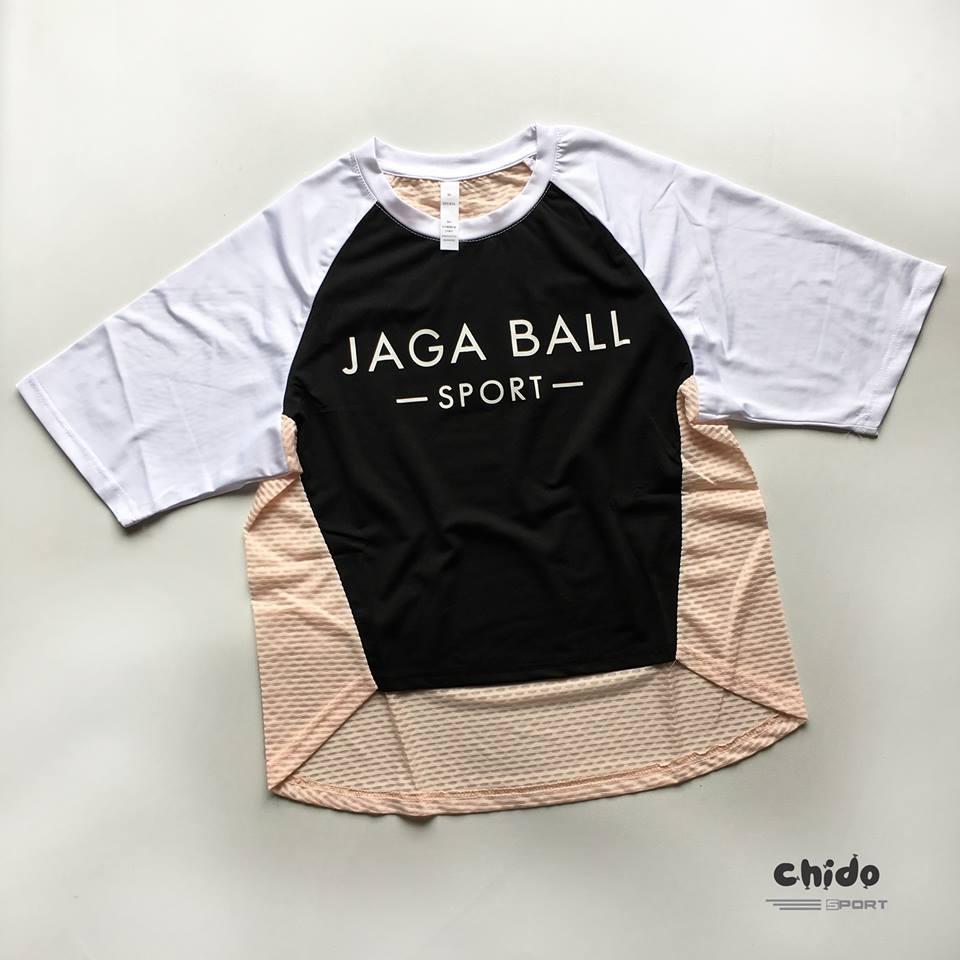 Áo croptop thể thao cộc tay JagaBall