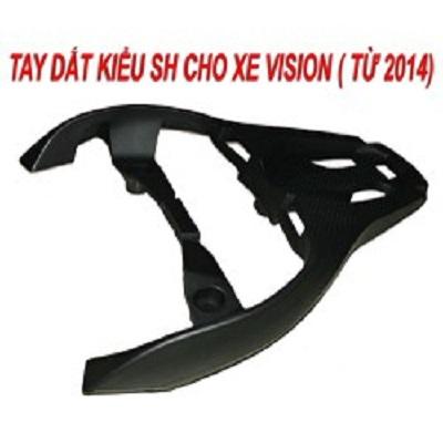 Cảng (tay dắt màu đen mờ) Xe Vision (2014-2020) Kiểu SH150 Nhựa Nguyên Khối Cao Cấp