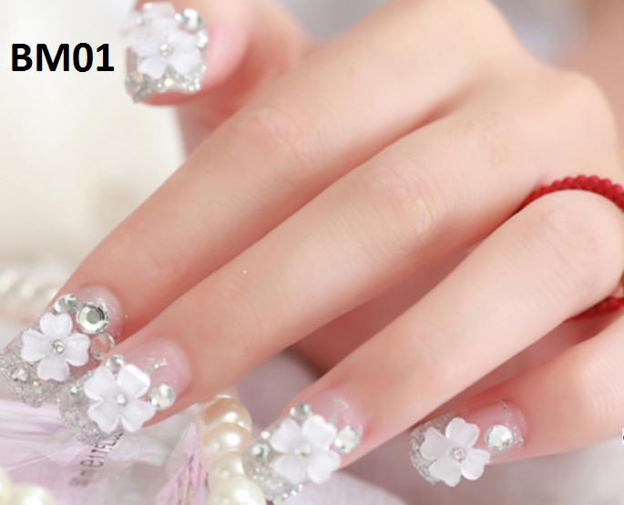 Bộ 24 Móng Tay Giả Họa Tiết BM01