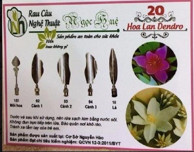 [HCM]Kim rau câu 3D Ngọc Huệ (bộ 5 kim số 20 - hoa lan denpro)