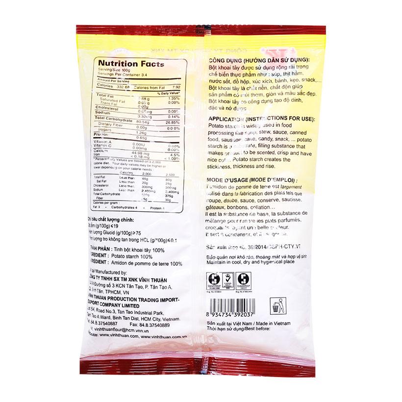 Bột khoai tây Tinh khiết Vĩnh Thuận 340g
