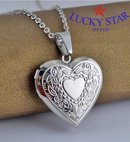 Dây chuyền trái tim lưu giữ ảnh kỉ niệm
