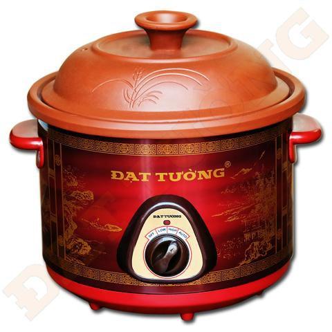 Nồi Hầm cháo, kho thịt cá 2.5 Lít Đạt Tường Màu Nâu