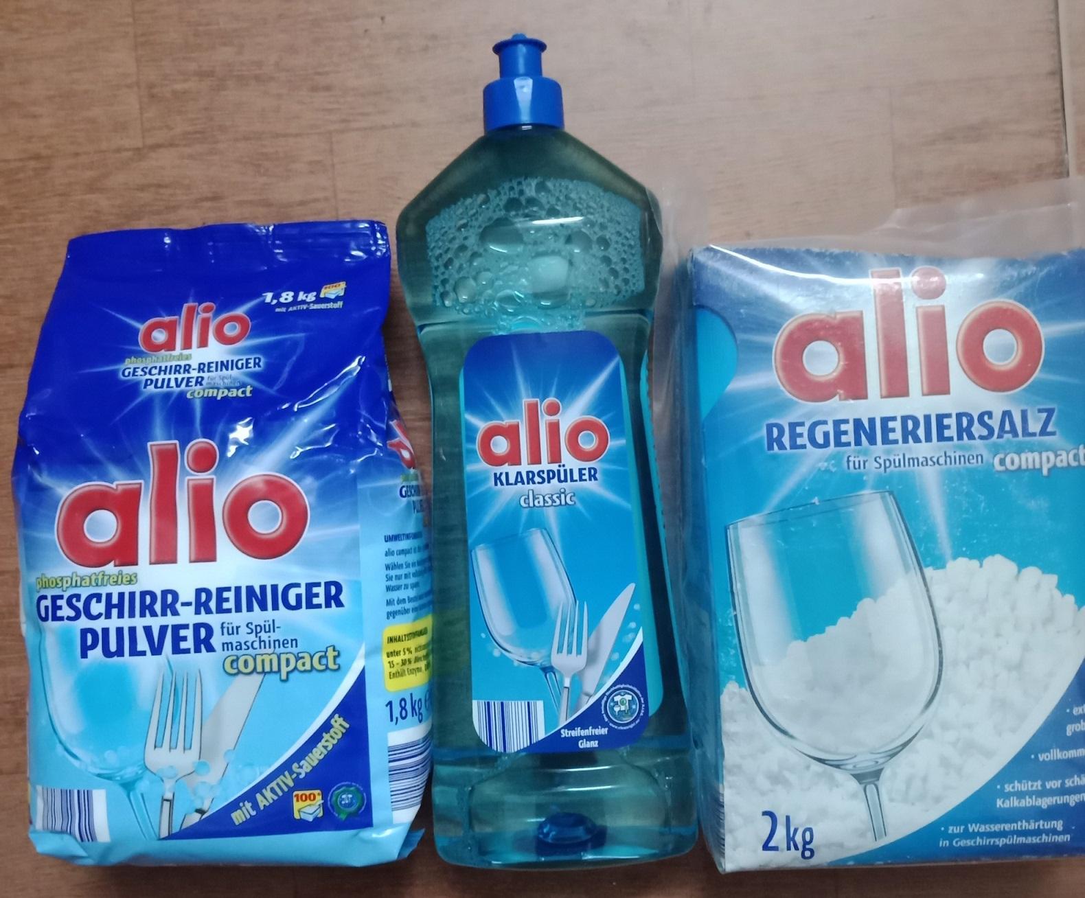 Bột rửa chén Alio 1.8kg ( Đức ) không mùi dùng cho máy rửa chén