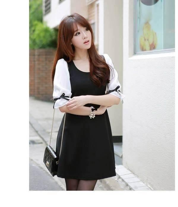 Đầm Xòe Tay Lỡ QNF102