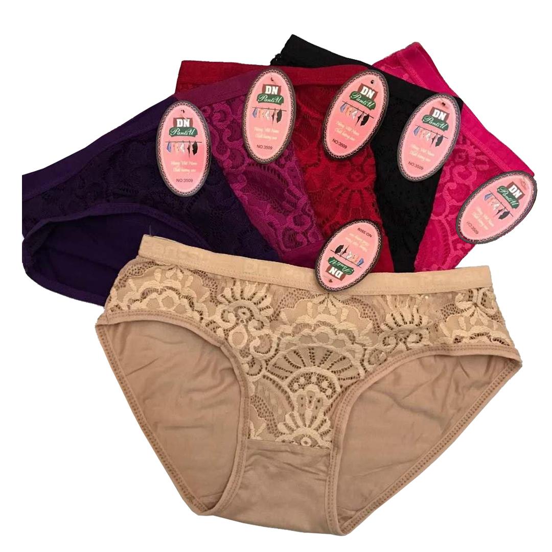 SET 10 Quần lót cotton pha ren size lớn (Made in Viet Nam)