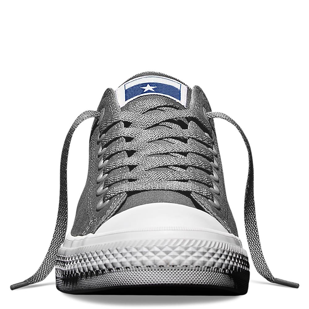 Giày Vải Sneaker CV CK2 Cổ Thấp Nam Màu Xám Nhạt