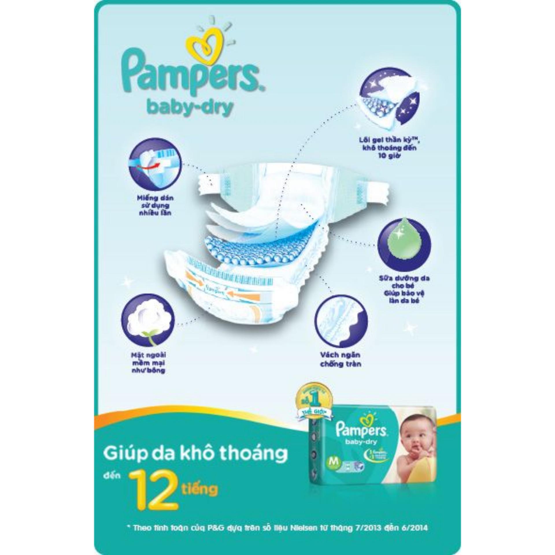 Bỉm quần Pampers Jumbo M60 (7-12kg)