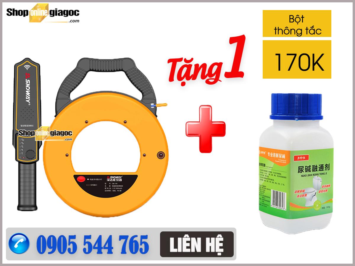 Máy Dò Điểm Tắc Ống SW-740 tặng Bột Thông Tắc