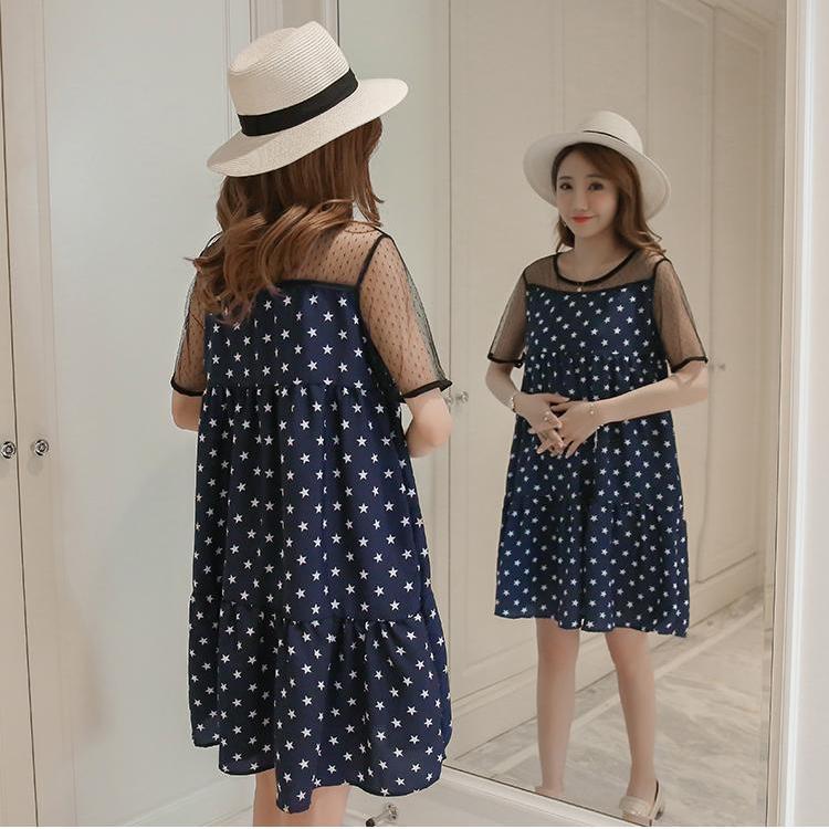 Đầm bầu họa tiết hình sao DB10