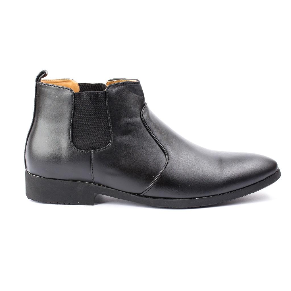 Giày chealsea boot cạnh chun đen nhám CB520-DENNHAM