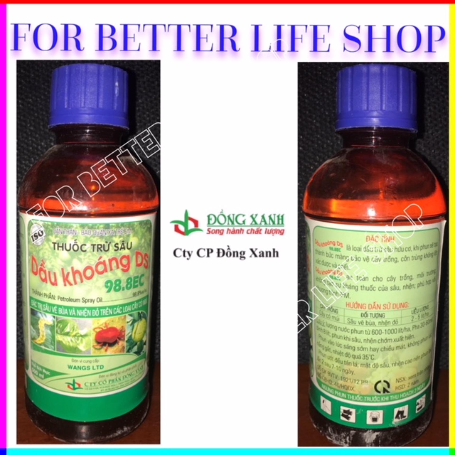 Th.uốc t.rị Nhện đỏ tên thương mại DẦU KHOÁNG DS 98.8EC (500ml)