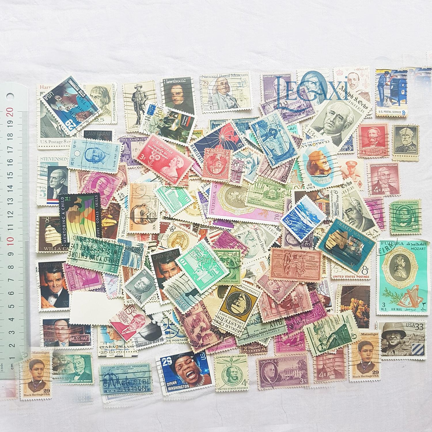 Bộ 10 Tem USA Sưu Tập Chủ Đề Danh Nhân Bác Học Nhà Khoa Học Thế Giới