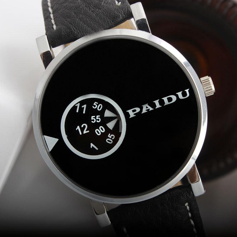 Đồng hồ nam dây da Paidu 589KN67