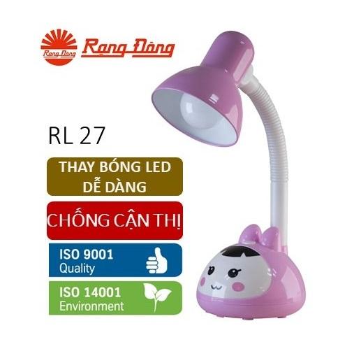 Đèn bàn LED Rạng Đông 5W bảo vệ thị lực, thay bóng dễ dàng, không tia UV & cực tím