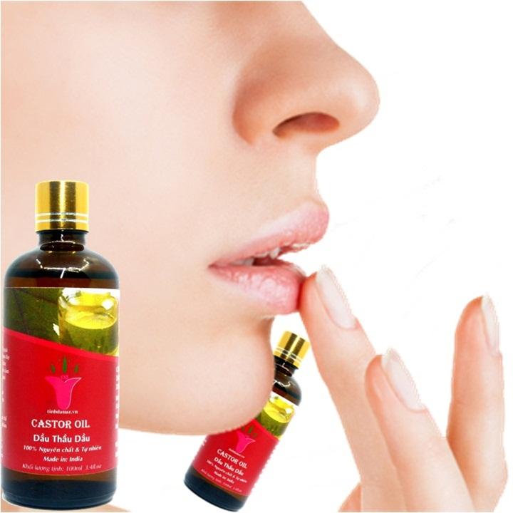 COMBO 2 CHAI DẦU THẦU DẦU ( CASTOR OIL )  100ML/1CHAI  ẤN ĐỘ