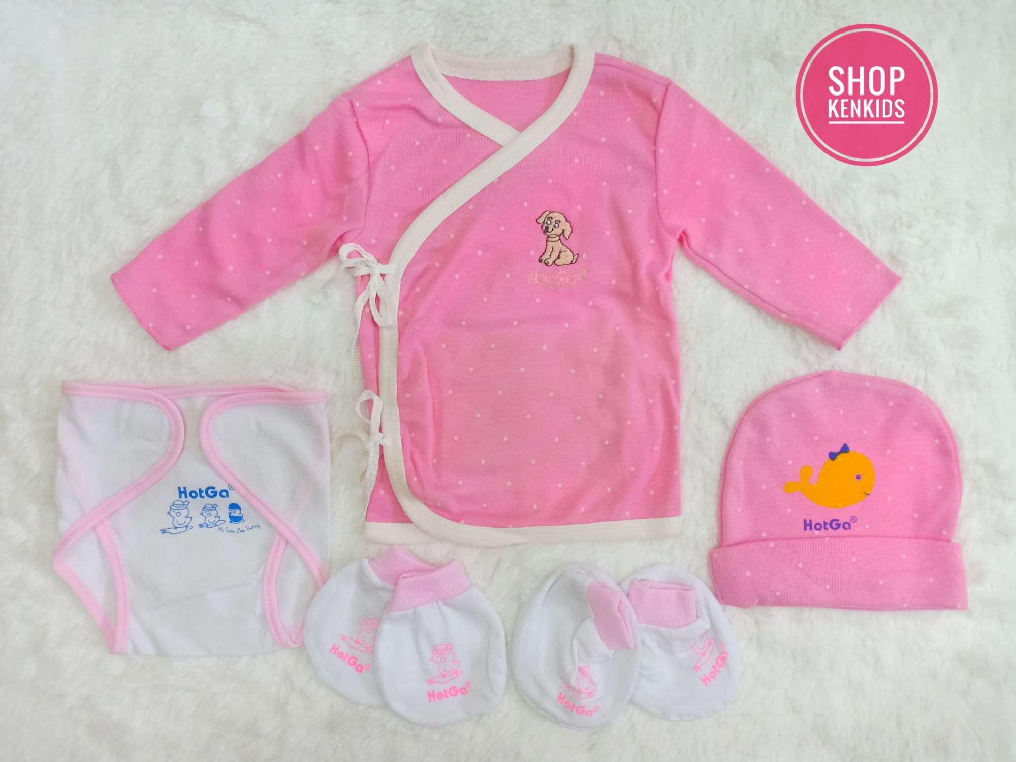 Set sơ sinh tay dài Hotga chất đẹp - 1 set
