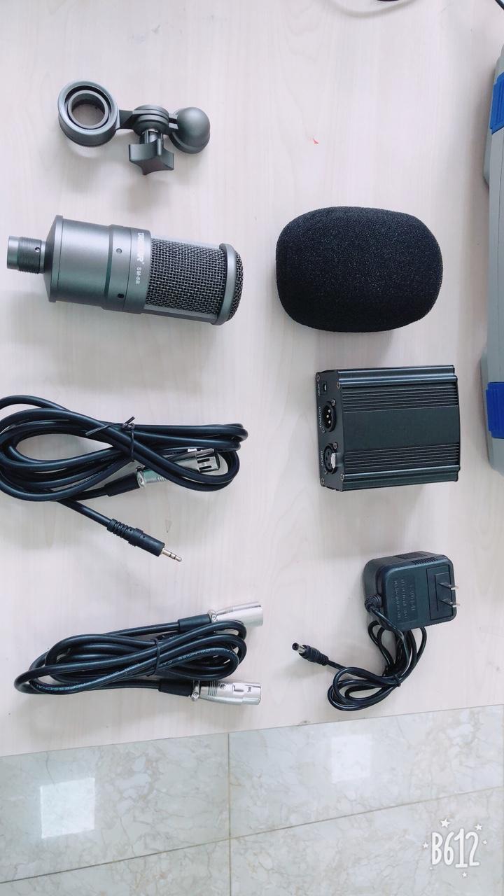 Micro thu âm SM-8B kèm nguồn Phantom 48v