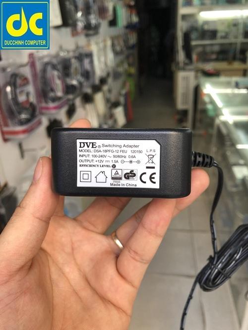 Nguồn DVE 12V 1.5A zin Dùng cho Camera