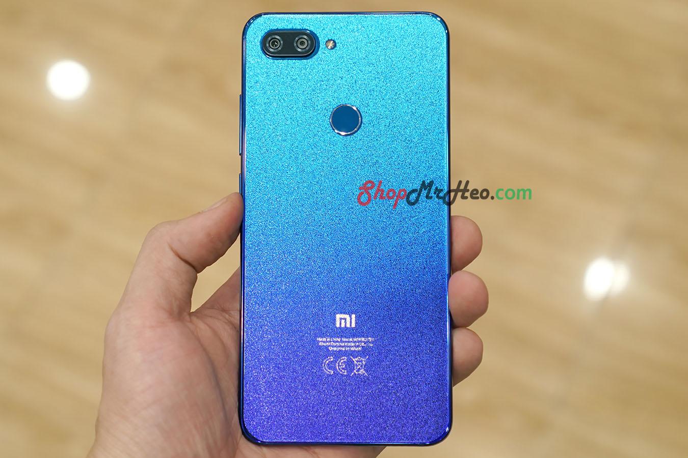[HCM]Bộ 3 Skin Dán Mặt Lưng Vân 3D Xiaomi Mi 8 Lite