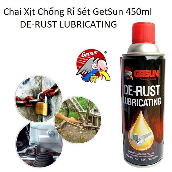 Chai xịt bôi trơn tháo ren chống rỉ sét Getsun 450ml Giatot561 GT394